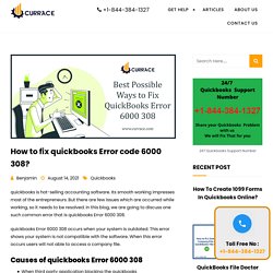Best Possible Ways to Fix QuickBooks Error 6000 308