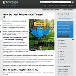 How Do I Get Followers On Twitter?
