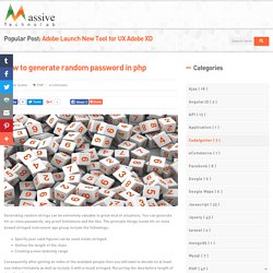 how to generate random password in php