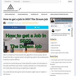 How to get a Job in SEO? The Dream Job