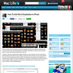 How To Get Rid of Duplicates in iPhoto