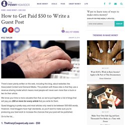Get Paid $50 to Write a Guest Post
