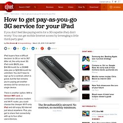 How to get pay-as-you-go 3G service for your iPad