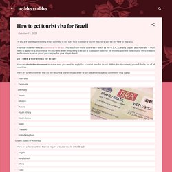How to get tourist visa for Brazil