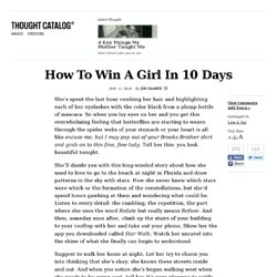How To Win A Girl In 10 Days