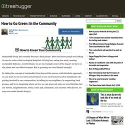 How to Go Green: In the Community