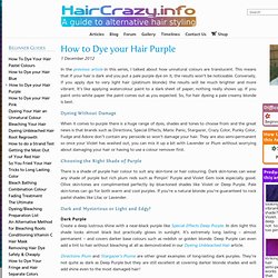 How to Dye your Hair Purple