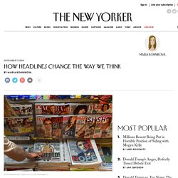 How Headlines Change the Way We Think
