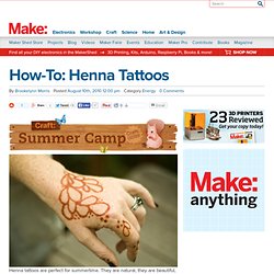 blog : How-To: Henna Tattoos