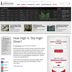 How High Is 'Sky-High' Silver?