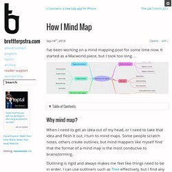 How I Mind Map