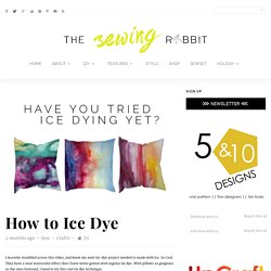 How to Ice Dye