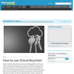 How to use iCloud Keychain