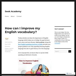How can I improve my English vocabulary?