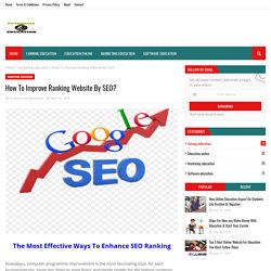 How To Improve Ranking Website By SEO?