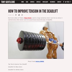 How to Improve Tension In the Deadlift