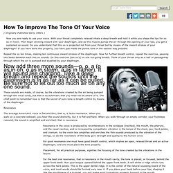 How To Improve The Tone Of Your Voice