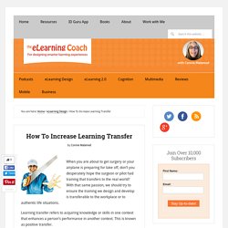 How To Increase Learning Transfer