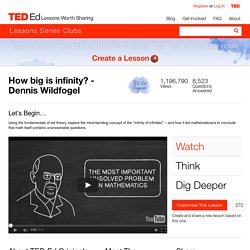 How big is infinity? - Dennis Wildfogel