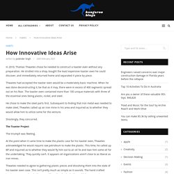 How Innovative Ideas Arise