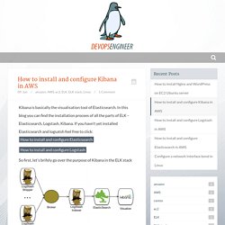 How to install and configure Kibana in AWS