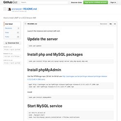 How to install LAMP on a EC2 Amazon AMI