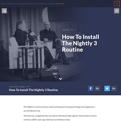 How To Install The Nightly 3 Routine