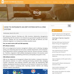 How to Integrate an ERP system with a CRM System