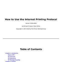 How to Use the Internet Printing Protocol