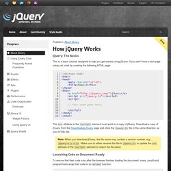 Tutorials:How jQuery Works