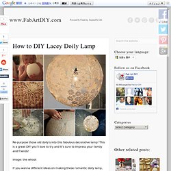 How to DIY Lacey Doily Lamp