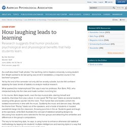 How laughing leads to learning