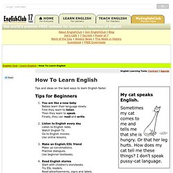 How To Learn English