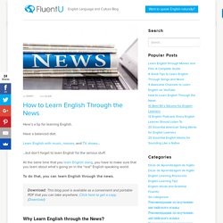 How to Learn English Through the News