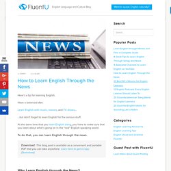 How to Learn English Through the News