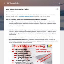 How To Learn Stock Market Trading