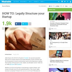 HOW TO: Legally Structure your Startup