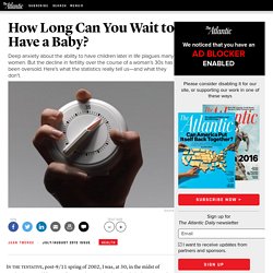 How Long Can You Wait to Have a Baby? - Jean Twenge