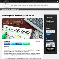 How long does it take to get tax refund