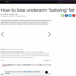 How to lose underarm 'batwing' fat