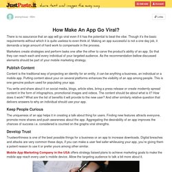 How Make An App Go Viral?