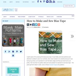 How to Make and Sew Bias Tape