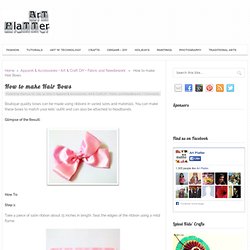 How to make Hair Bows