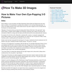 How To Make 3D images - OpenTutorial