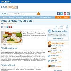 How to make key lime pie