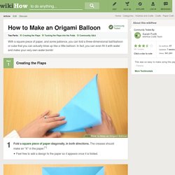 How to Make an Origami Balloon: 8 Steps