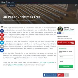 How to Make 3D Paper Christmas Tree