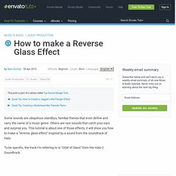 How to make a Reverse Glass Effect