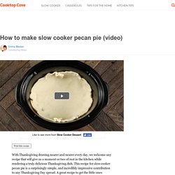 How to make slow cooker pecan pie