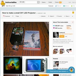 How to make a small DIY LED Projector